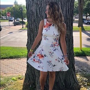 White flowery dress